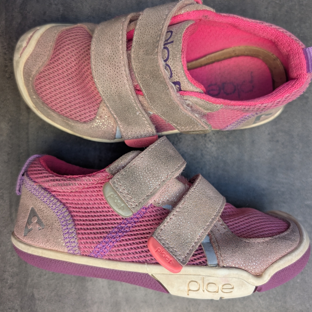PLAE Kids Pink and Purple Sneakers